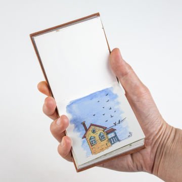 Kumsal - Sert Kapaklı Suluboya Defteri - Mini