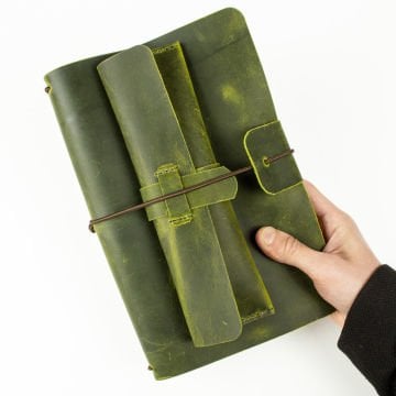 A5 Defter / Travel Notebook Kılıfı + Bade Kalemlik Seti