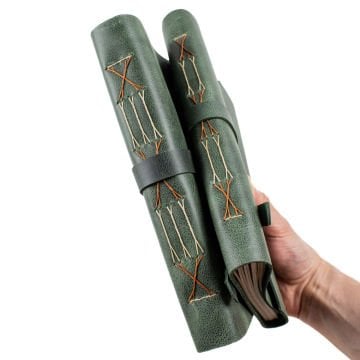 Cevher-A5 Büyük Boy Deri Defter / Çıtçıtlı