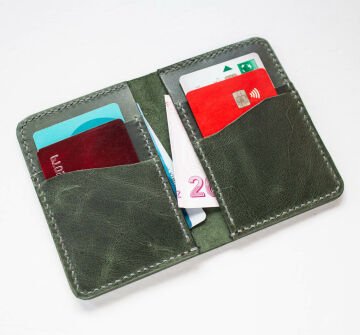 Merv Minimal El Yapımı Deri Cüzdan/Kartlık - Merv 1