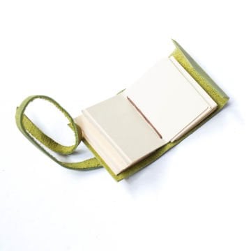 Petek - El Yapımı Küçük Boy / Mini Deri Defter V1