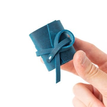 Petek - El Yapımı Küçük Boy / Mini Deri Defter V1