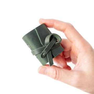 Petek - El Yapımı Küçük Boy / Mini Deri Defter V1