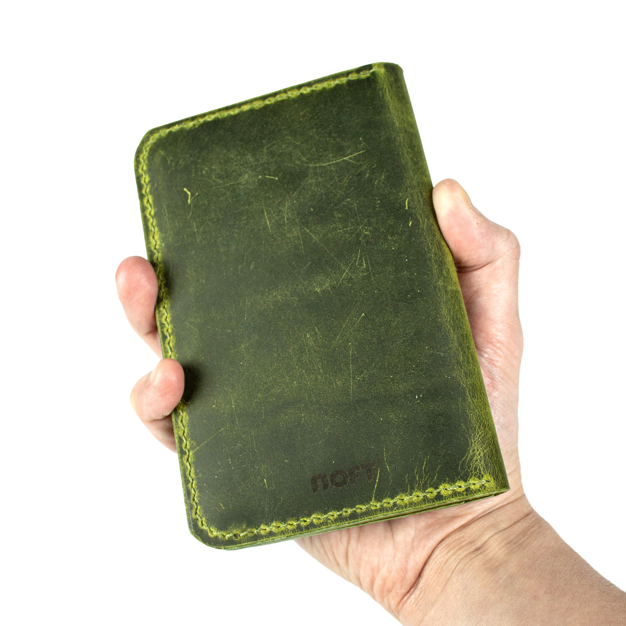 Aras-El Yapımı Deri Pasaport Kılıfı/Cüzdanı