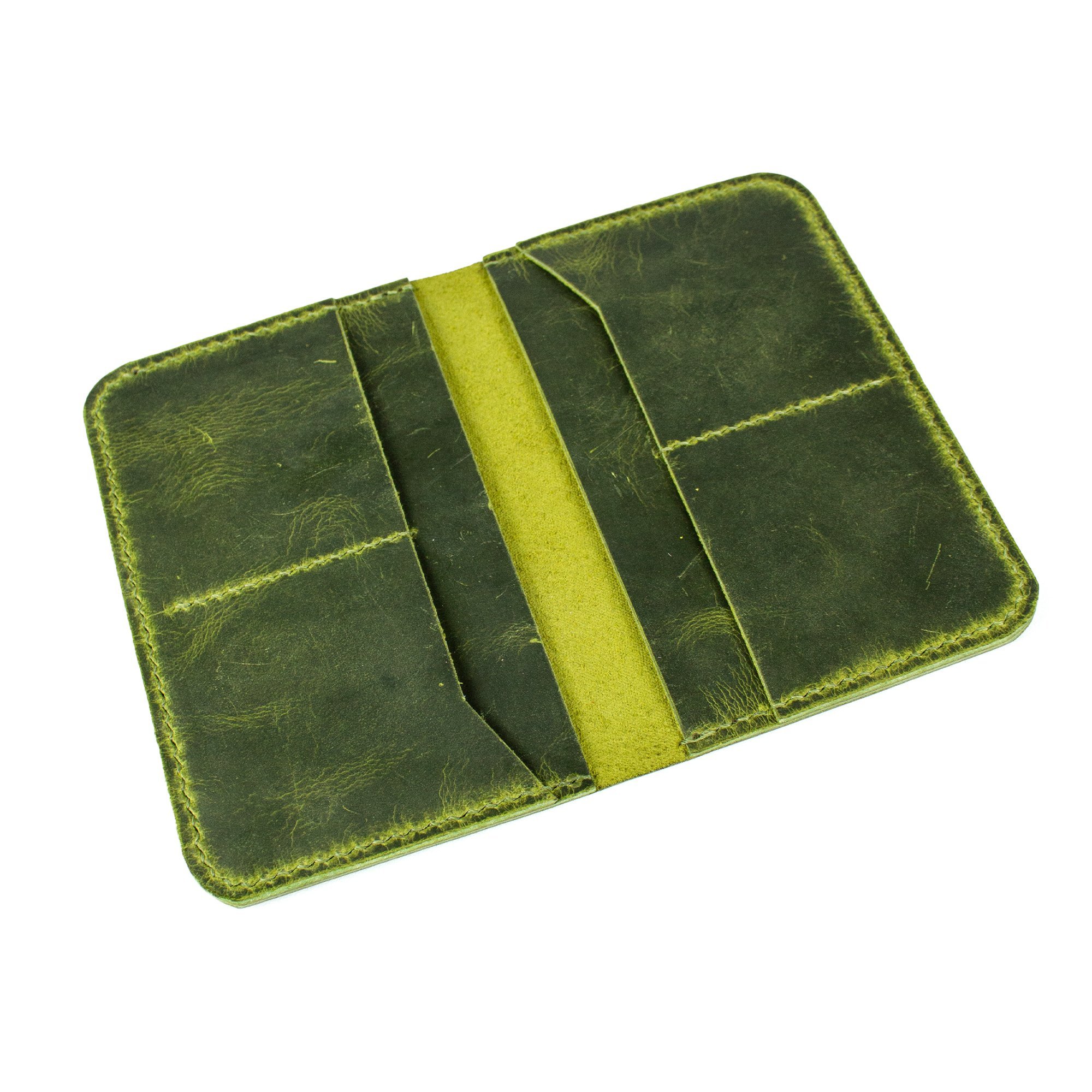 Aras-El Yapımı Deri Pasaport Kılıfı/Cüzdanı