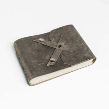 Petek-A6 Orta Boy Yatay Deri Defter