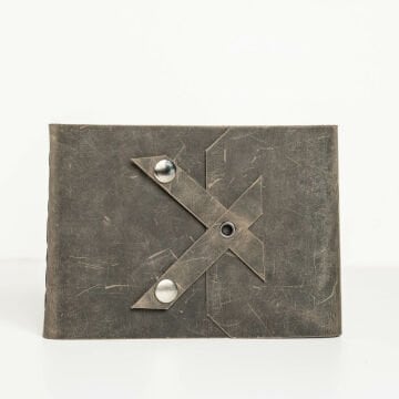 Petek-A6 Orta Boy Yatay Deri Defter