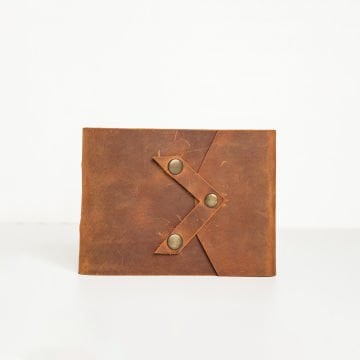 Bereket - A6 Orta Boy Yatay Deri Defter