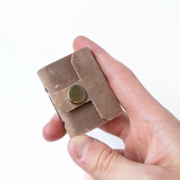 Petek Mini Deri Defter - 2