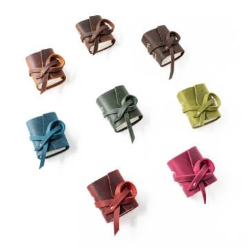 Petek - Mini Deri Defter / Suluboya Defteri / Resim Defteri