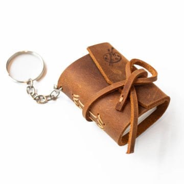 Petek - Mini Deri Defter / Suluboya Defteri / Resim Defteri