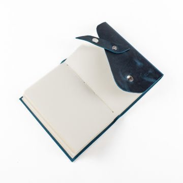 Petek - A6 Orta Boy Deri Defter / 5 Ortalı - Liderin Paltosu Tasarım