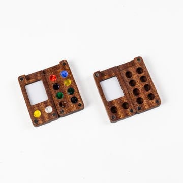 Mini Suluboya Paleti - Ahşap Suluboya Paleti