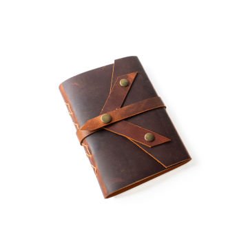 Bereket - A6 Orta Boy Deri Defter Camel
