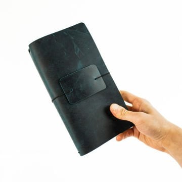 Standart Boy Travel Notebook Deri Defter Kılıfı - Seyahat Defteri - 22x13 cm