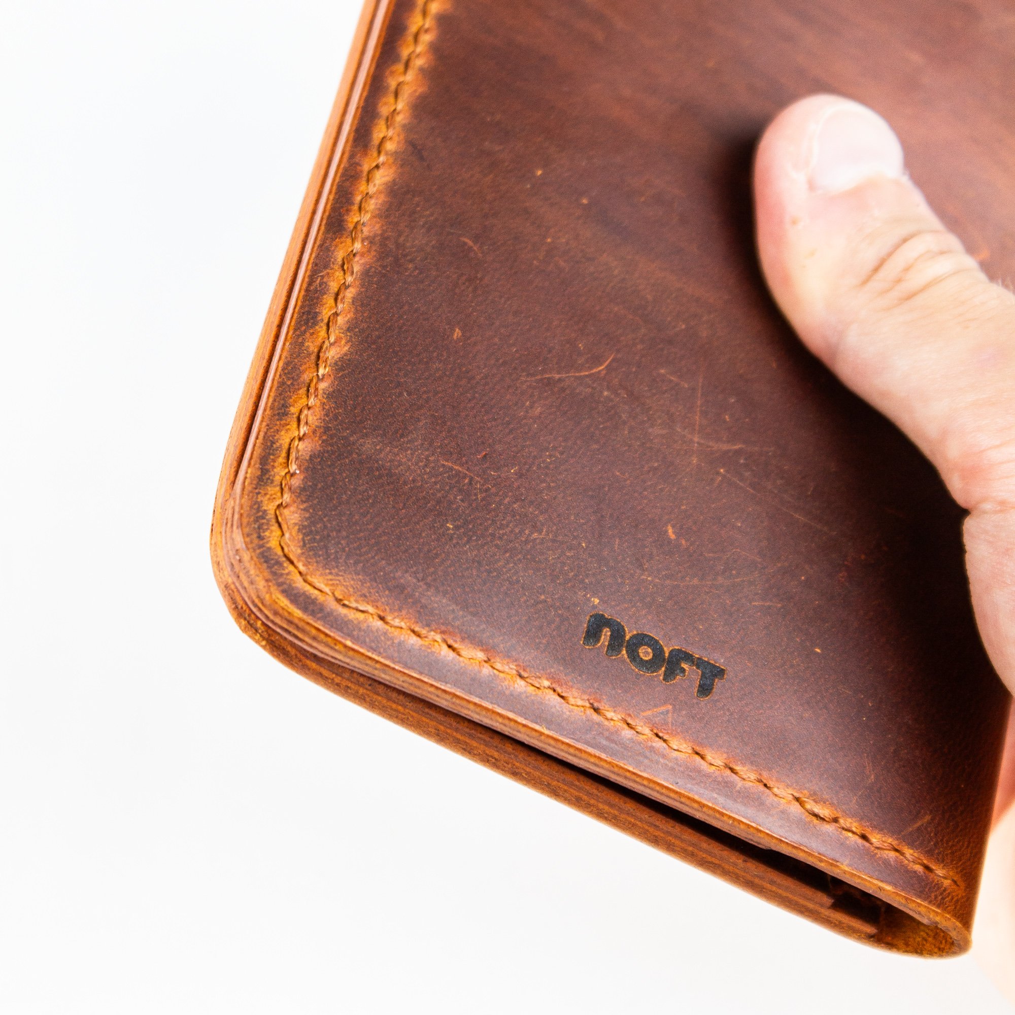 Aras-El Yapımı Deri Pasaport Kılıfı/Cüzdanı Camel