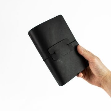 A6 Travel Notebook Deri Defter Kılıfı - Seyahat Defteri 12 x 17cm