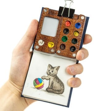 Atlas Suluboya Defteri + Mini Suluboya Paleti Seti