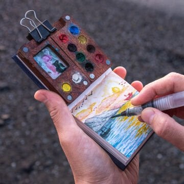 Atlas Suluboya Defteri + Mini Suluboya Paleti Seti