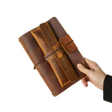 A5 Defter / Travel Notebook Kılıfı + Bade Kalemlik Seti